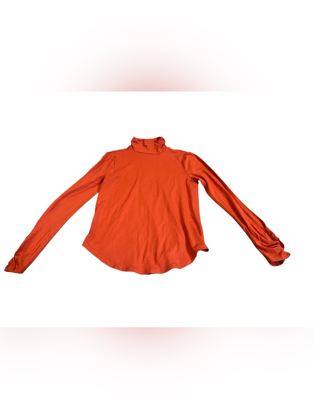 Cable & Gauge Women's Long-Sleeve Turtleneck Top - Orange